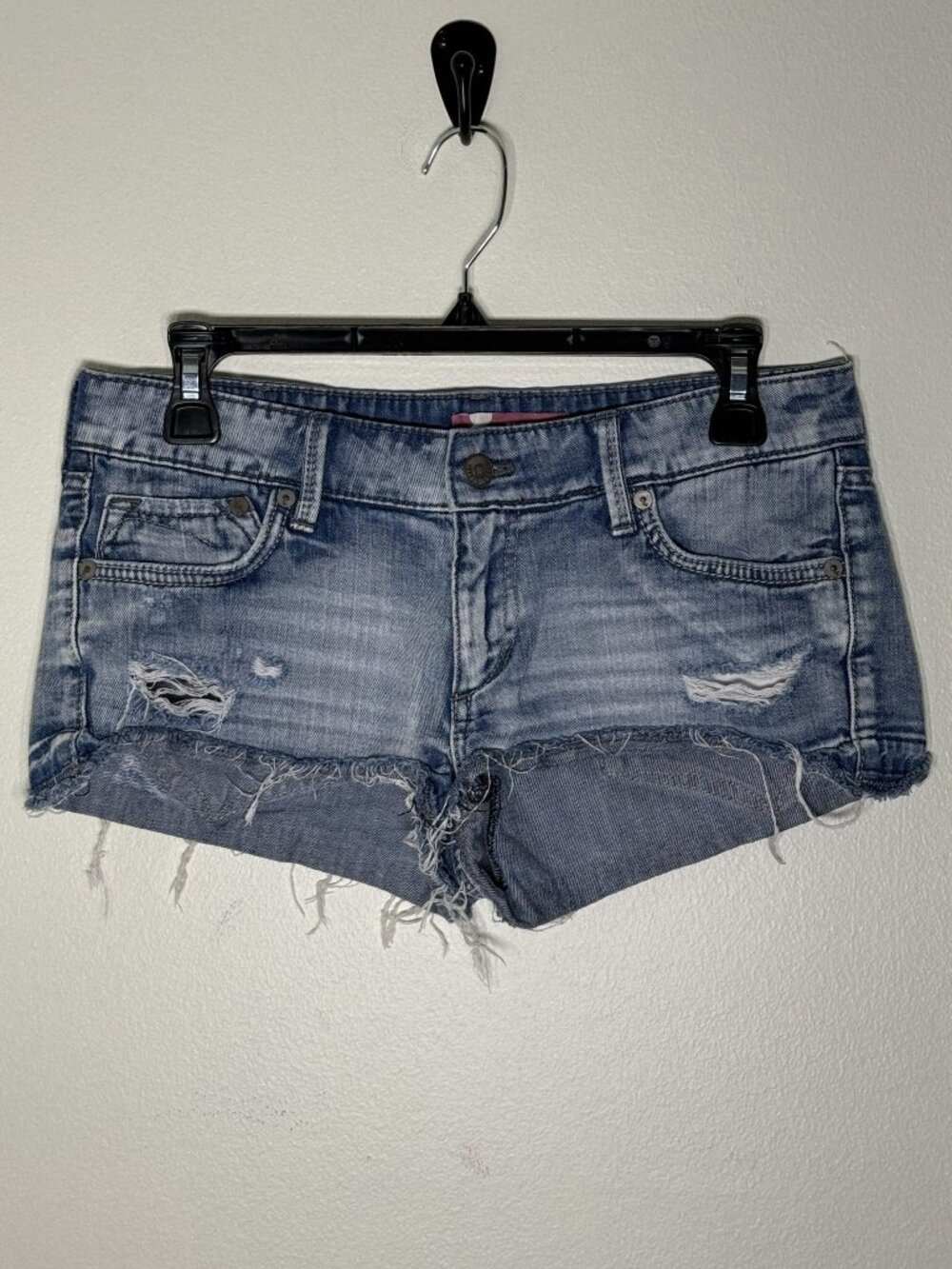 & Now Distressed Cut-Off Denim Shorts | Size 8/EUR 38